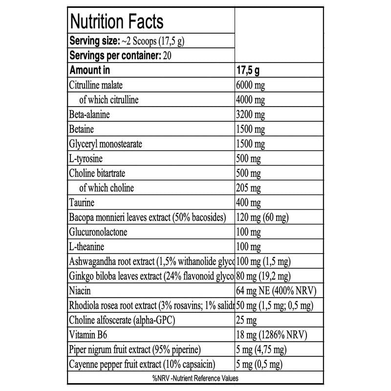 Fa Nutrition Fa Napalm Pre-contest Pump Preworkout - Galeri
