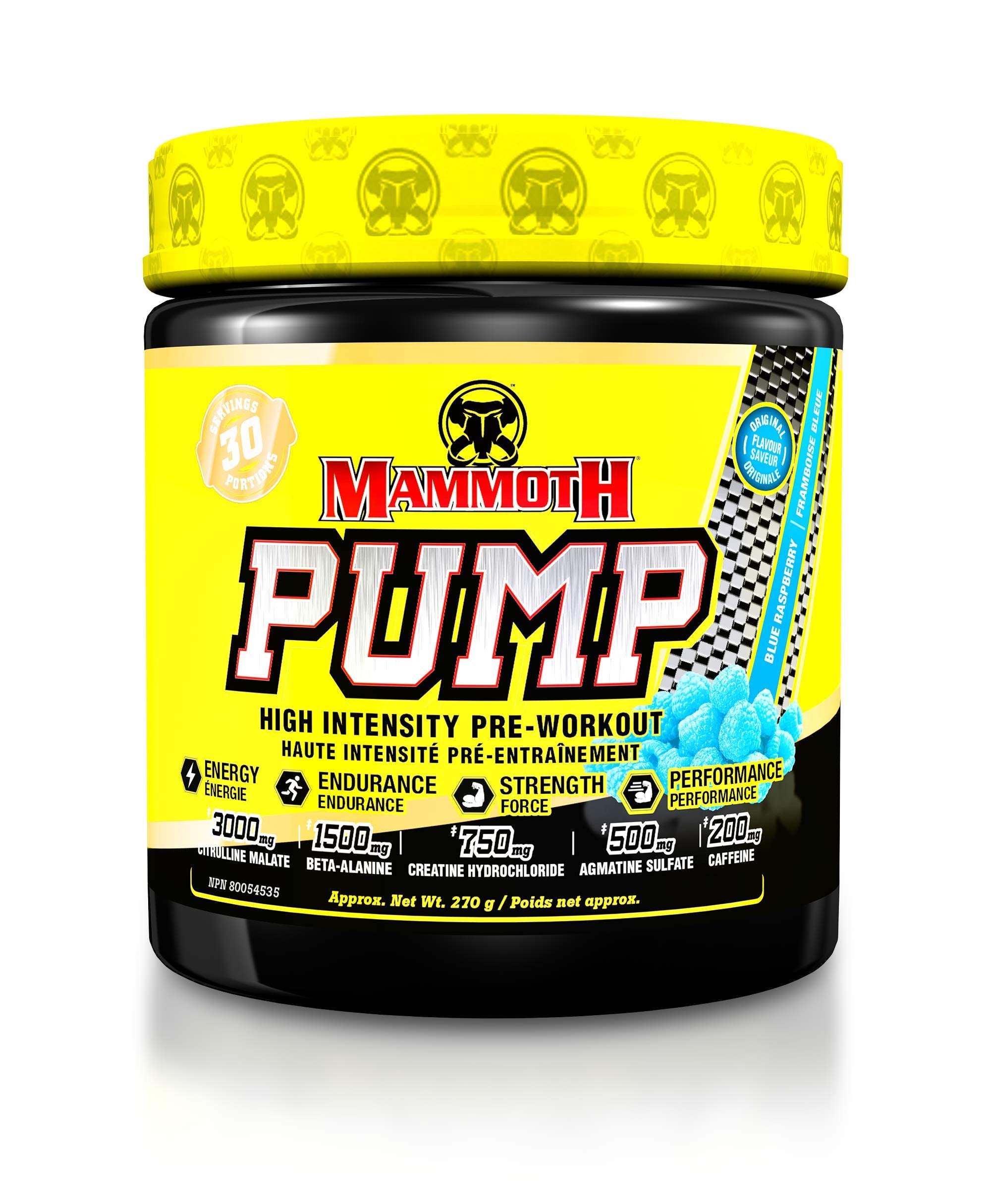 MAMMOTH PUMP PreWorkout Heightened Focus, Quick Recovery - Galeri