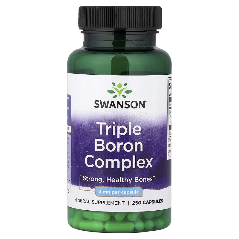 Swanson Triple Boron Complex 3 mg 250 Capsules