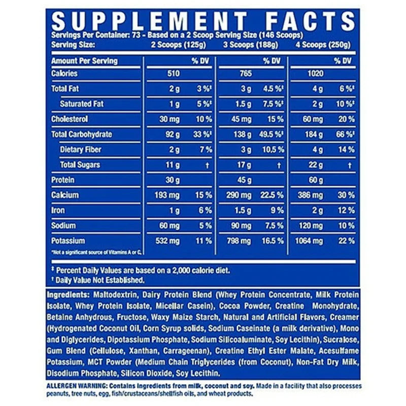 Ronnie Coleman King Mass Gainer Powder Karbonhidrat tozu 9 kg - 73 SERVİS - Galeri
