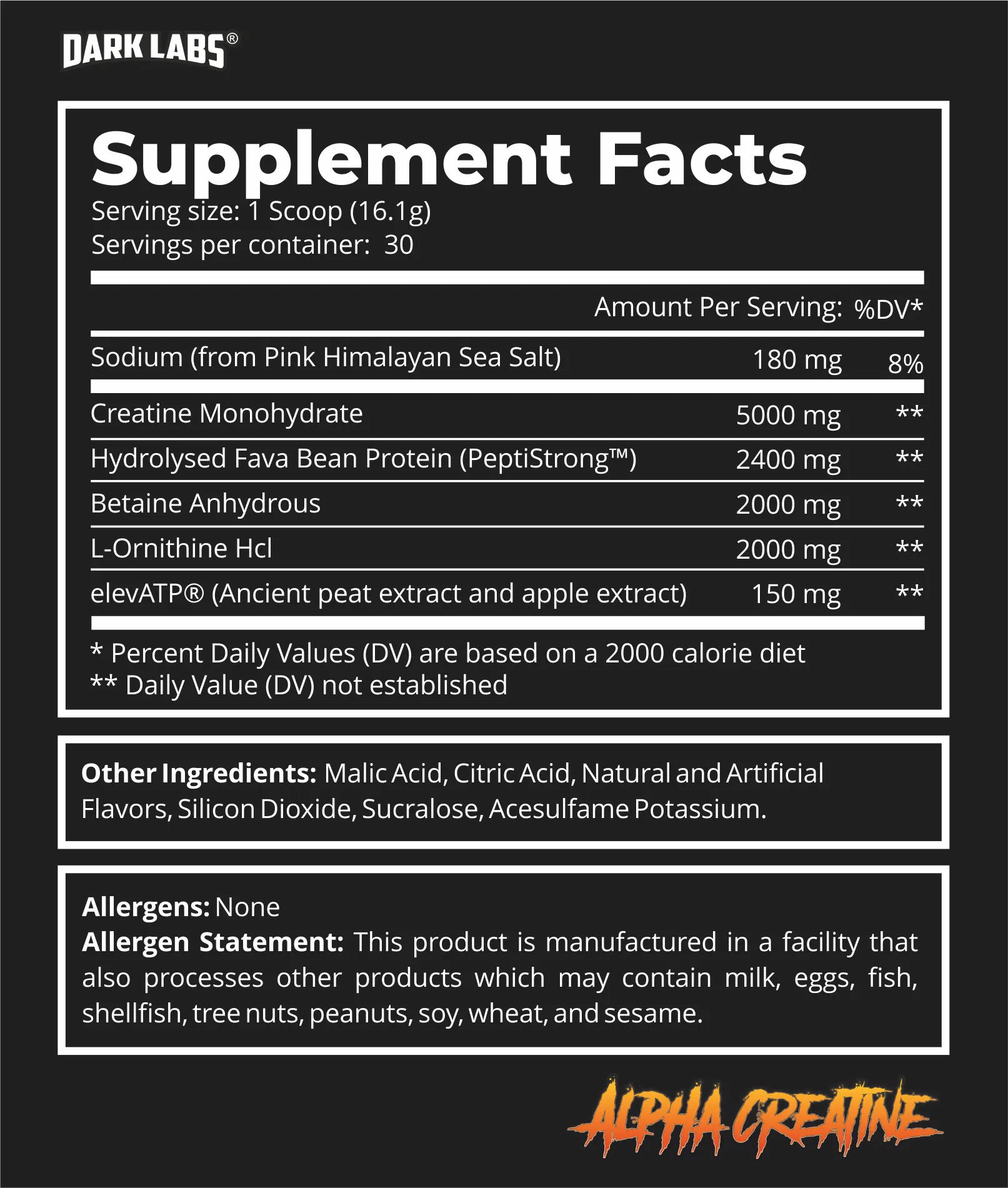 Dark Labs Muscle mass Bulking set (Built AF GH + Alpha Creatine+Ornithine) Kas kütlesi seti - Galeri