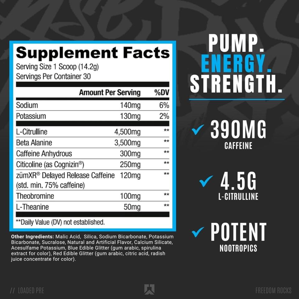 RYSE, Loaded Preworkout 30 servis (USA MENŞEİ) - Galeri