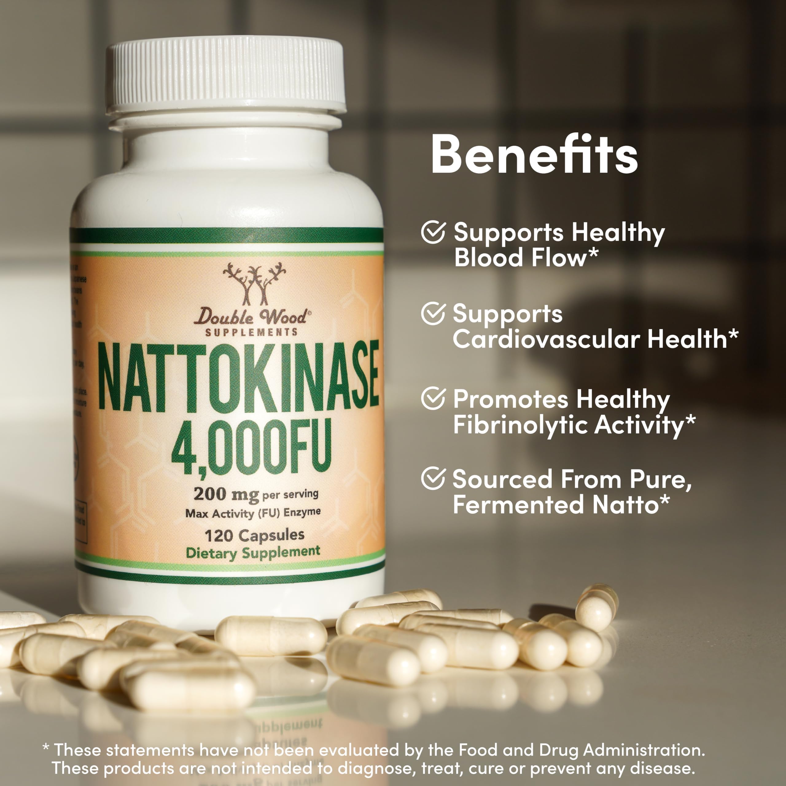DOUBLE WOOD Nattokinase 120 Caps - Galeri