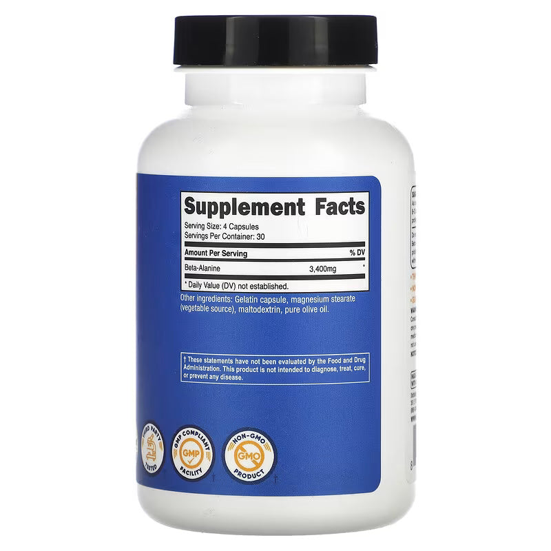 Nutricost Beta-Alanine 120 Capsules - Galeri