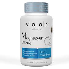 Voop Magnezyum Malat Sitrat Ve Bisglisinat 200 Mg 30 Tablet