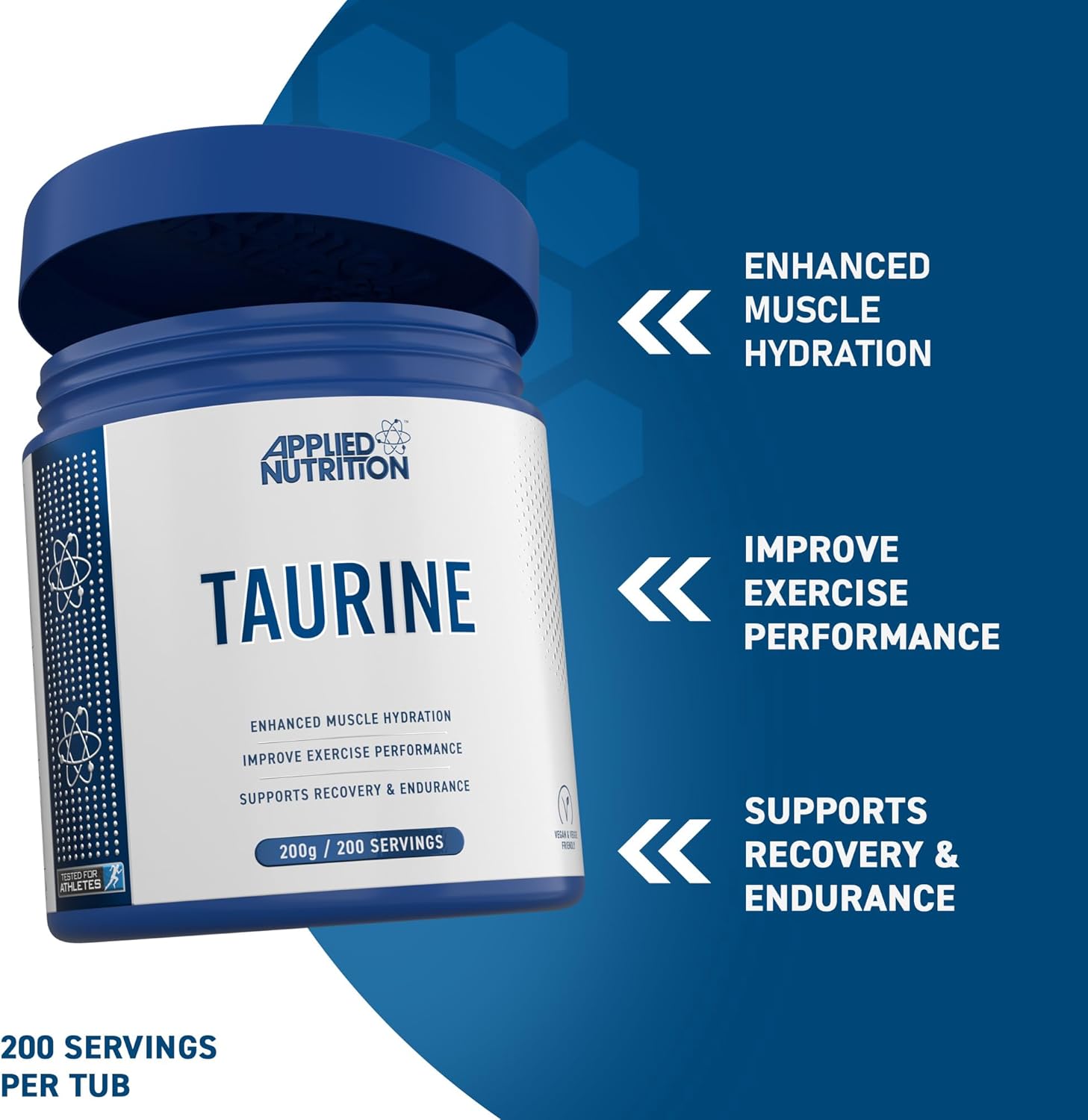 Applied Nutrition Taurine 200 Gram - 200 servis - Galeri