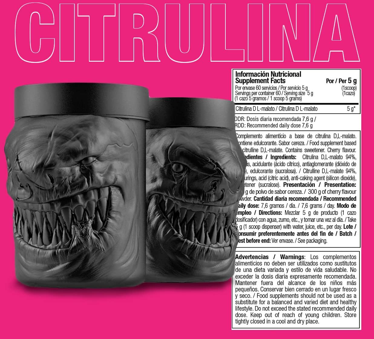 Zoomad Labs One Raw L-Citrulline Malate 300g 60 Servis - Galeri