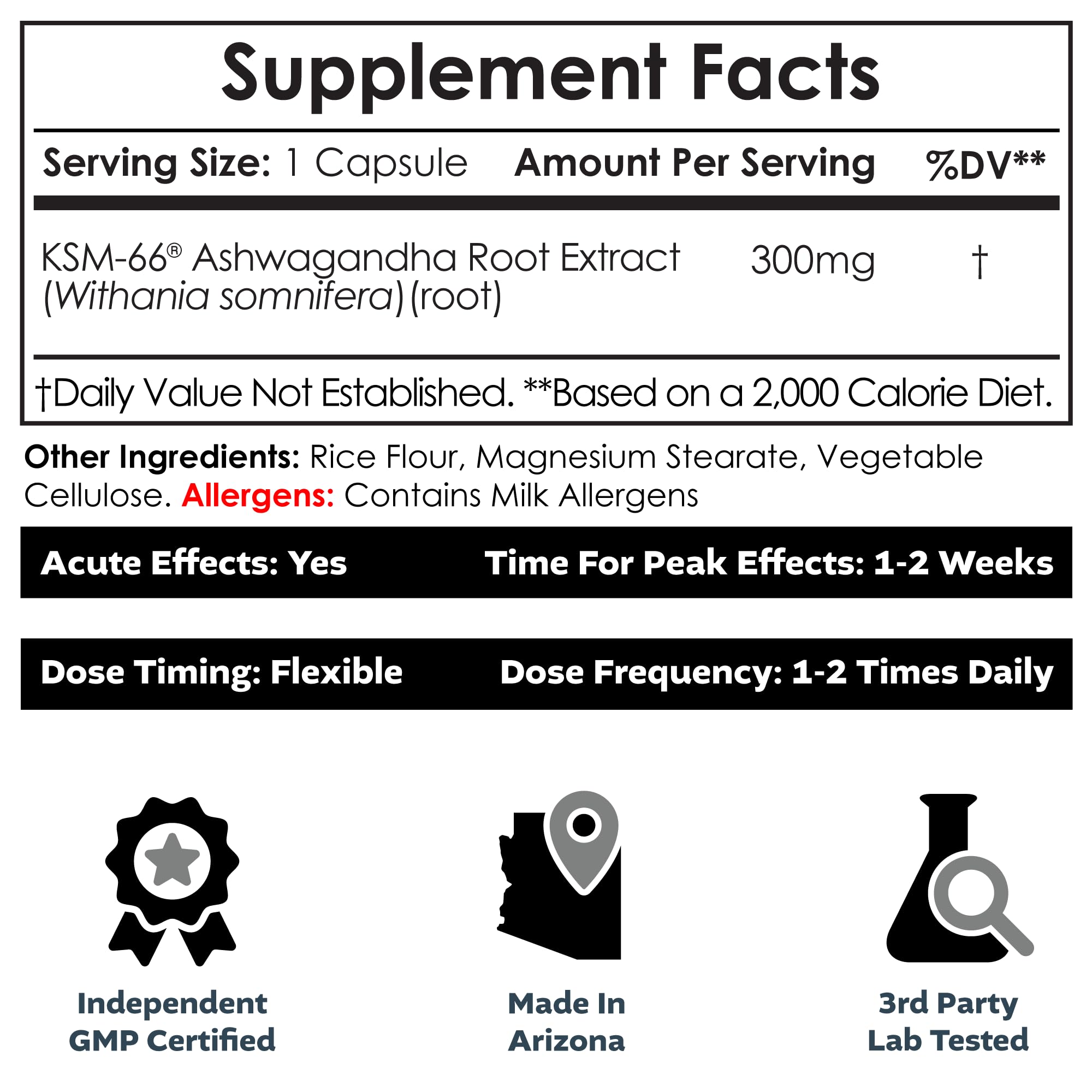 Nootropics Depot KSM66 Ashwagandha Capsules 300mg 90 Caps - Galeri