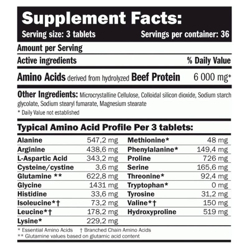 AMIX Beef Amino / 110 Tabs - Galeri