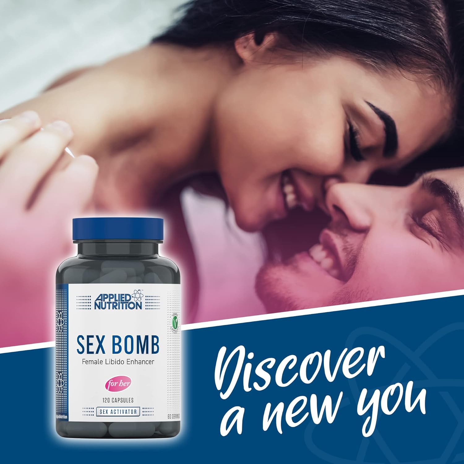 Applied Nutrition Sex Bomb for Her - Libido Booster for Women Female Libido Ashwagandha and Maca Powder 120 Capsules Bayanlara Özel - Galeri