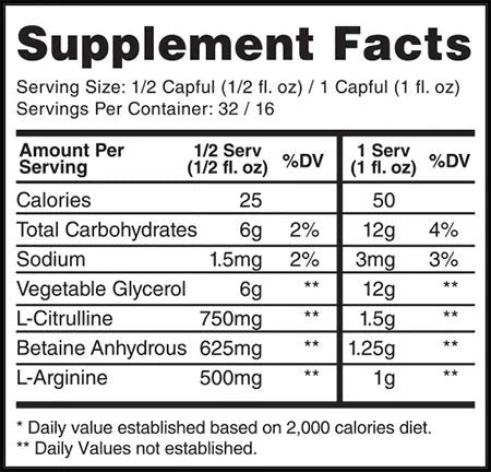 Gaspari Nutrition Proven Pump Preworkout Citrulline Betaine Arginine Liquid - Galeri