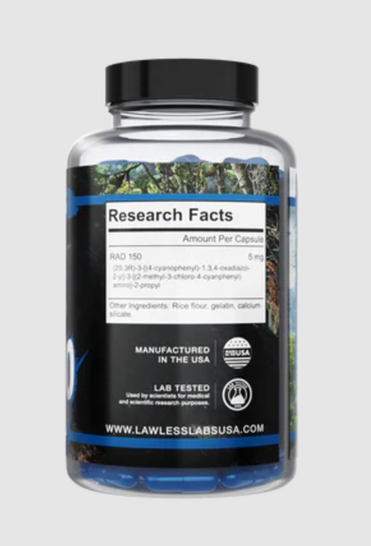 Lawless Labs Tlb150 - Rad150 Sarms 5 Mg 90 Kapsül - Galeri
