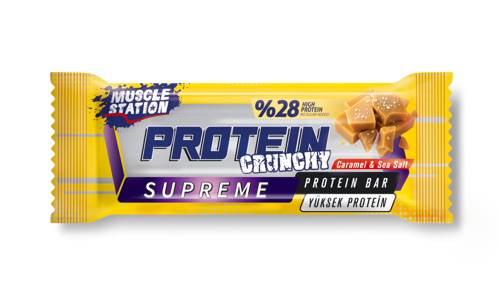 Muscle Station Musclestation Supreme Crunch Tuzlu Karamel 12Li Kutu - Galeri
