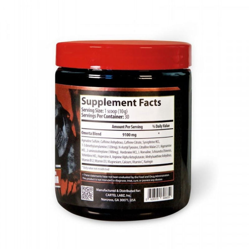 Cartel Labz OMERTA Dmaa Preworkout 300 g - Galeri