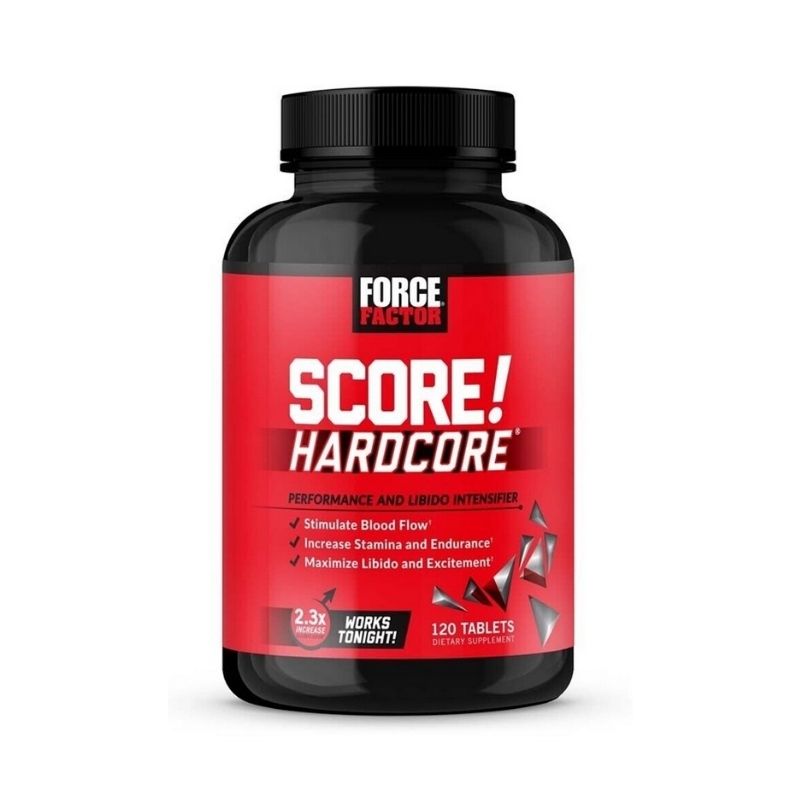 Force Factor Score! Hardcore Nitric Oxide Booster Tongkat Ali Tribulus Horny goat Men Maca L-Citrulline 120 Tablet - Galeri