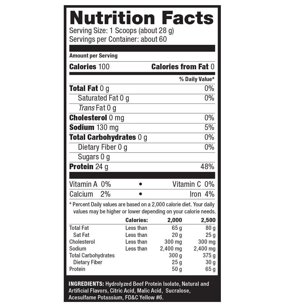 Ultimate Nutrition Carne Bolic Beef Isolate Powder Hydrolized Protein 1,8 Kg - Galeri