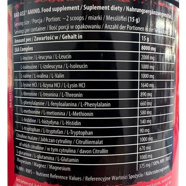BAD ASS AMİNO (Glutamine + Beta Alanine ) 450 g - Galeri