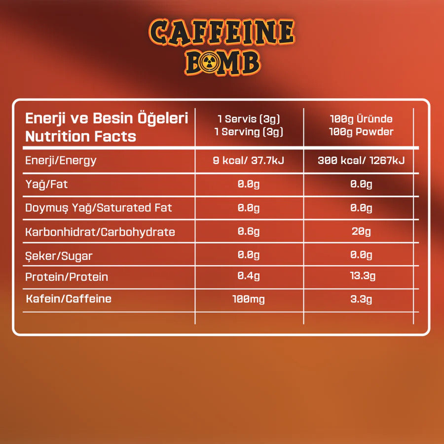 Proftein Nutrition Caffeine Bomb 3g 100mg Kafein - Sporcu Kahvesi - Galeri