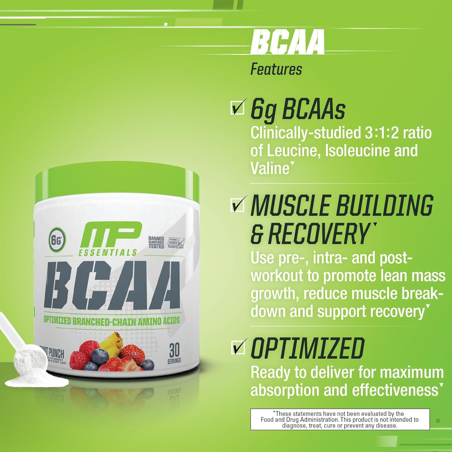 MusclePharm MP Essentials Bcaa 30 Servis - Galeri