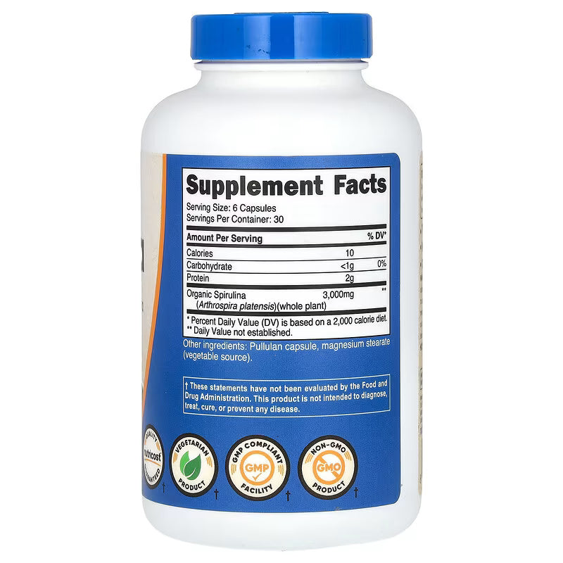 Nutricost Spirulina Greens & Superfoods 180 Capsules - Galeri
