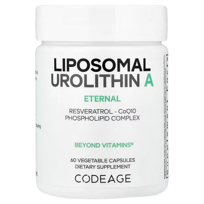 Codeage Liposomal Urolithin A Resveratrol CoQ10 Phospholipid 60 Caps