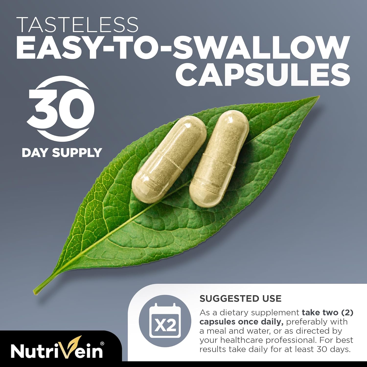 Nutrivein DHT Blocker with Biotin Hair Supplement Saw palmetto+Resveratrol 60 Caps - Galeri
