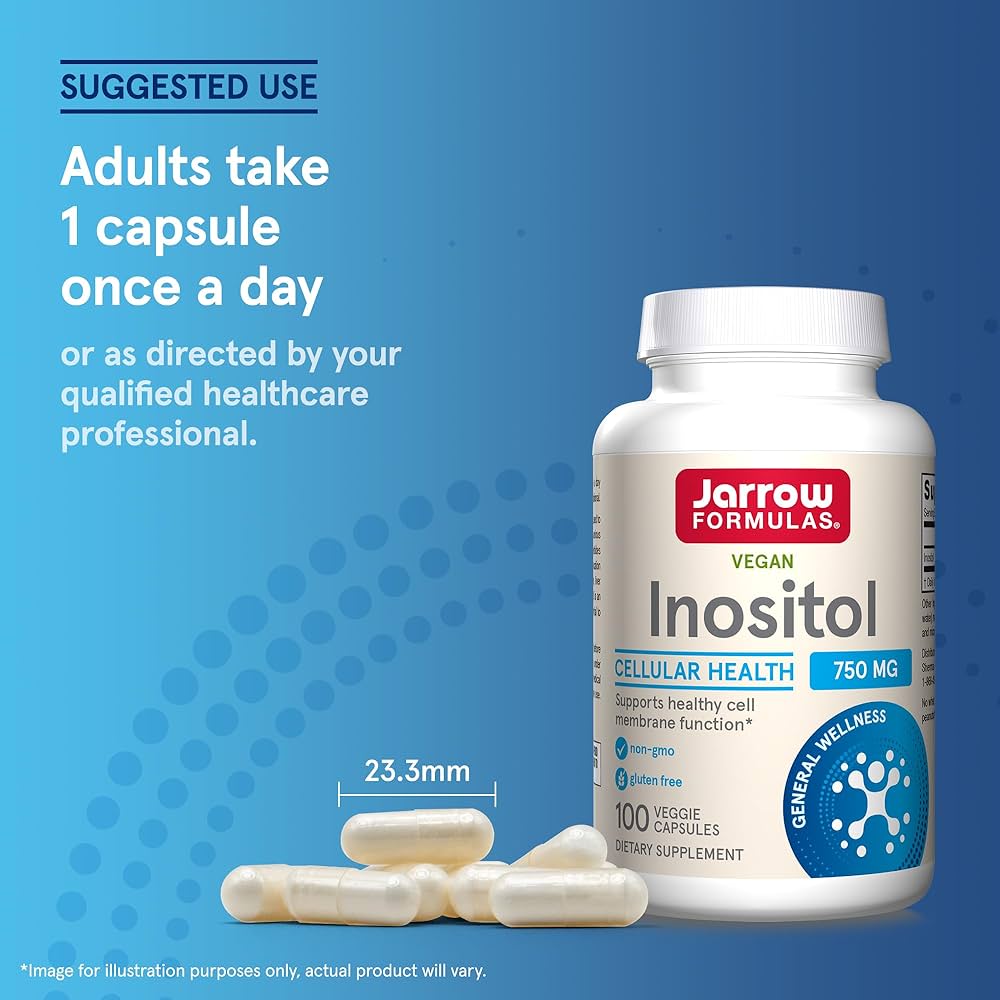 Jarrow Formulas, Vegan Inositol, 750 mg, 100 Veggie Caps - Galeri