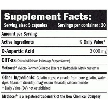 Amix DAA D Aspartic Acid 100 Caps 3000 MG - Galeri