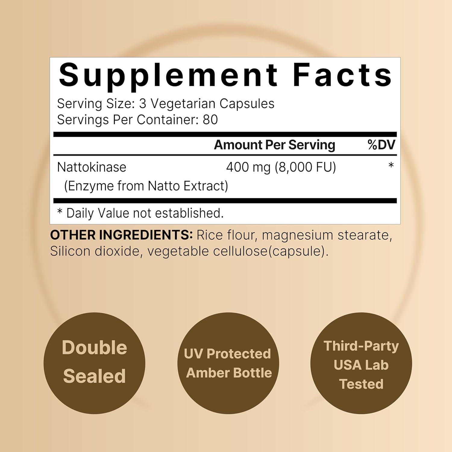 NatureBell Nattokinase 8,000 FU Per Serving 240 Veggie Capsules Traditional Natto Extract Source – Max Strength Enzyme & Heart Health Support - Galeri