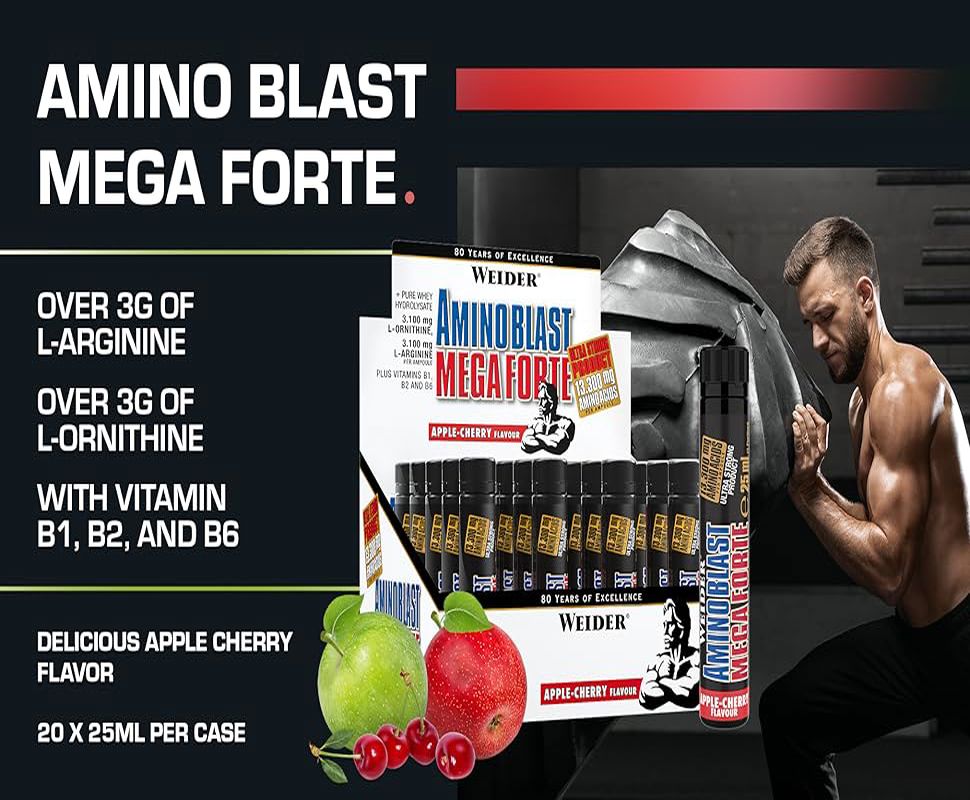 WEIDER Amino Blast Mega Forte (20x25ml) - Galeri