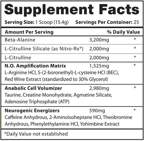 Hi Tech Pharmaceuticals AMP3D Nox Preworkout 390 grams - Galeri