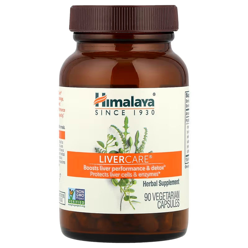 Himalaya LiverCare Detox Enzymes Gut Health 90 Vegetarian Capsules - Galeri