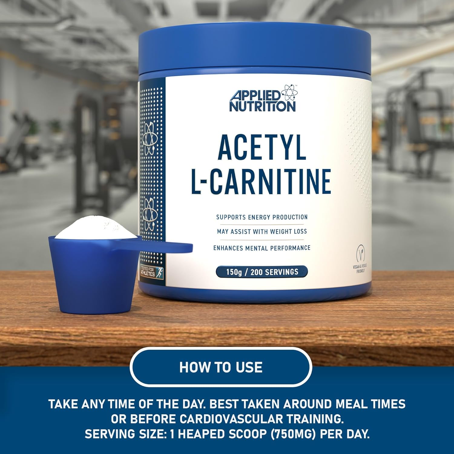 Applied Nutrition Acetyl L-Carnitine  200 servis - Galeri