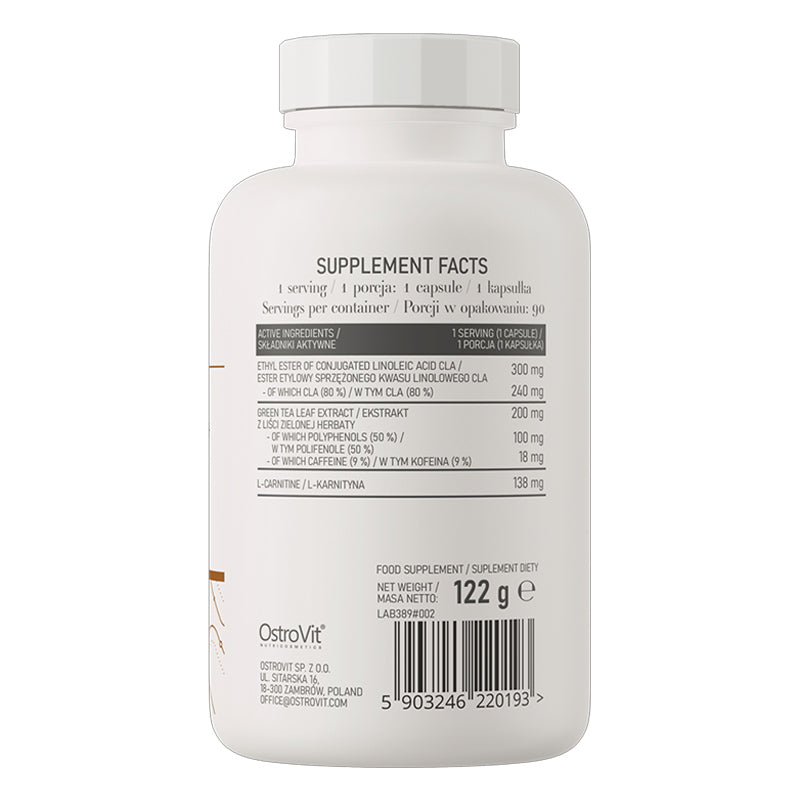 Ostrovit Pharma Cla  Green Tea  L carnitine  90 Caps - Galeri