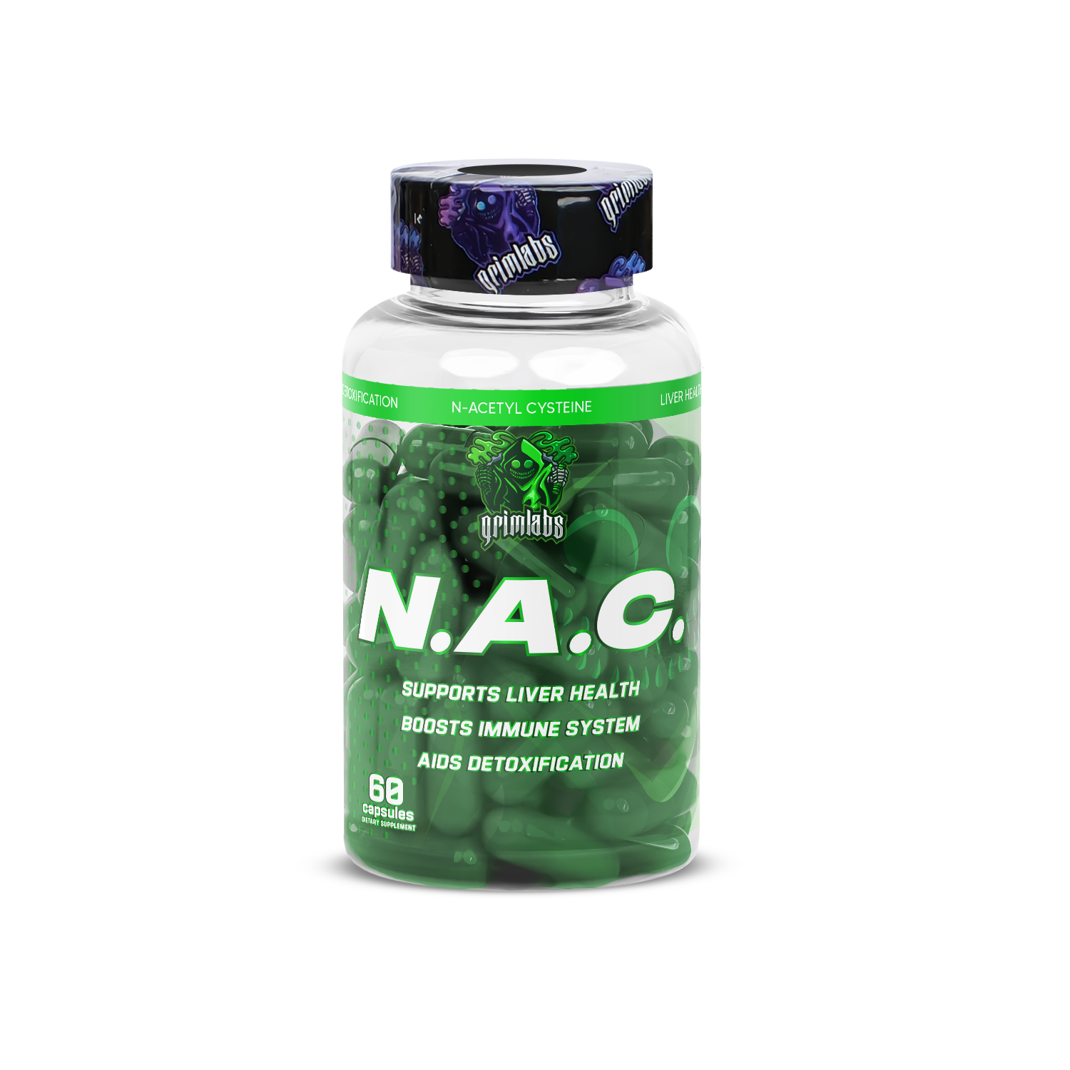 Grimlabs NAC (N-Acetyl Cysteine) 500mg 60 Caps