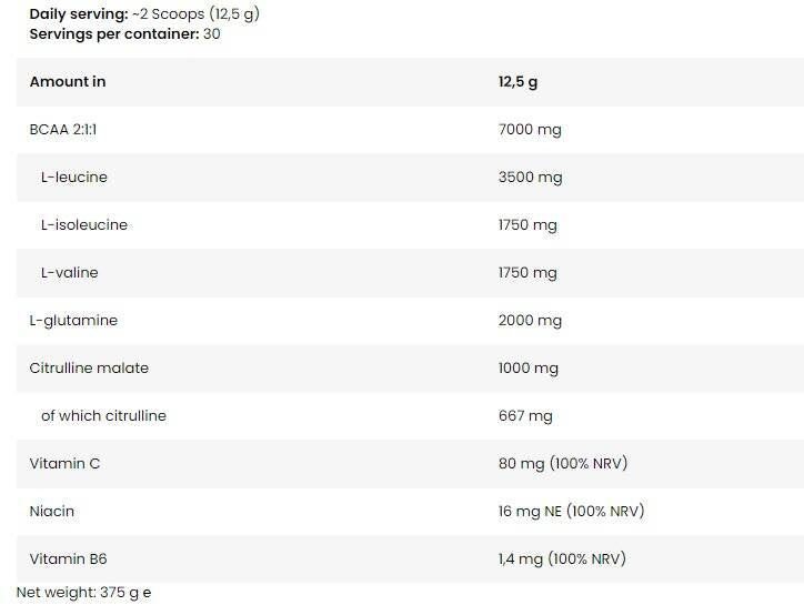 FA ICE BCAA 375 g - Galeri