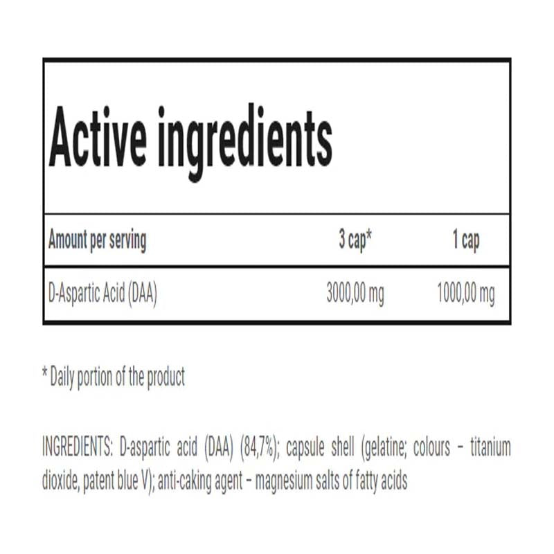 TREC Nutrition DAA Aspartic Acid Ultra - 120 Capsul - Galeri