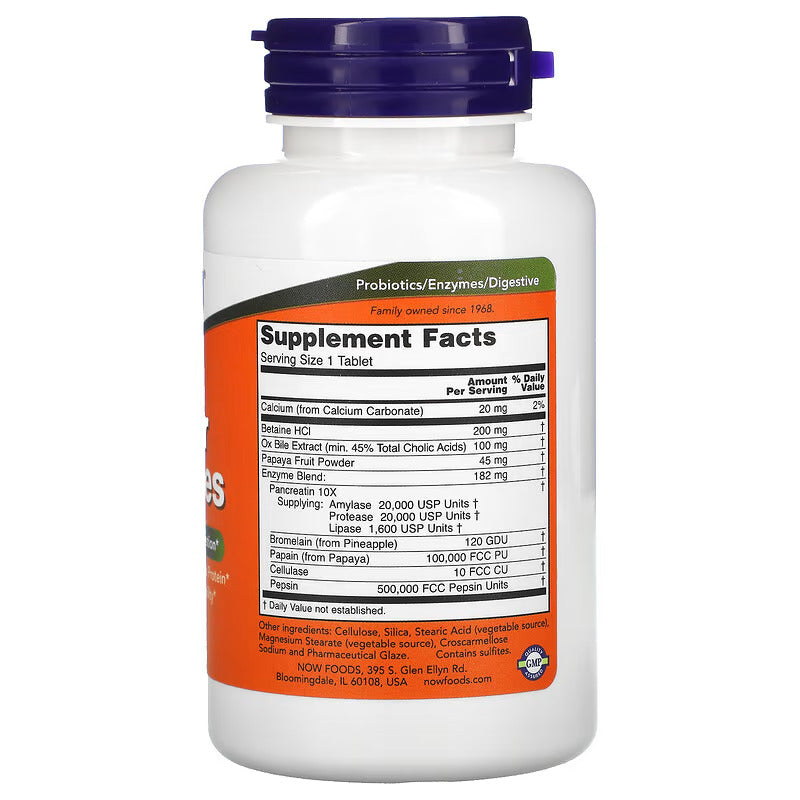 NOW Foods Super Enzymes Healthy Digestion 90 Tablet - Galeri