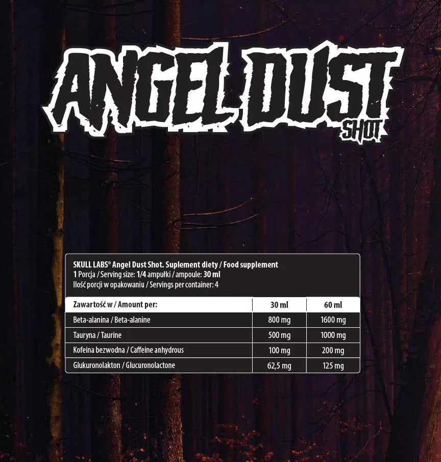 Skull Labs Angel Dust Shot Box Pump preworkout (24 x 120 ml) - 48 servis - Galeri