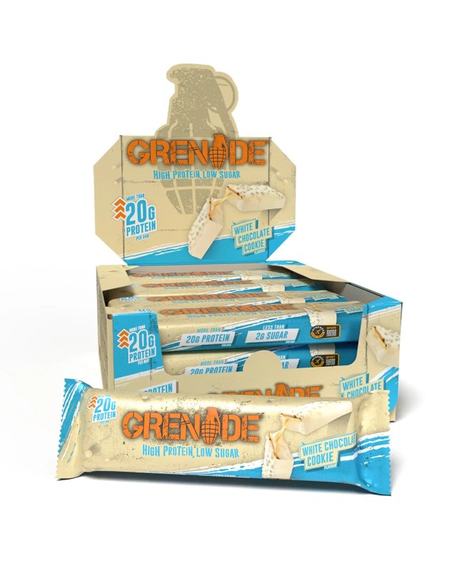 Grenade Protein Bar 12*60 Gr - White Chocolate Cookie