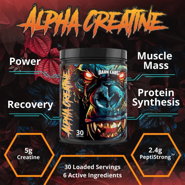 Dark Labs Muscle mass Bulking set Built AF GH + Alpha Creatine+Ornithine
