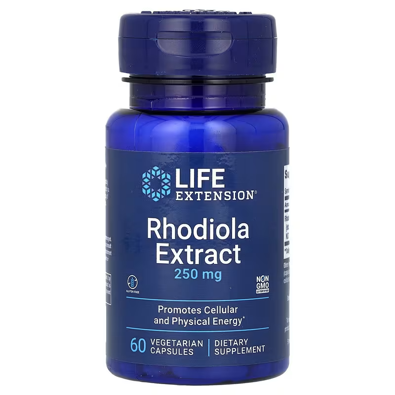 Life Extension Rhodiola Extract 250 mg 60 Vegetarian Caps