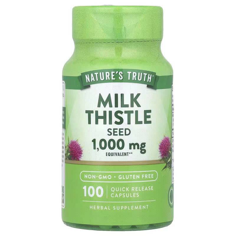 Nature's Truth Milk Thistle Seed 1,000 mg, 100 Quick Release Caps