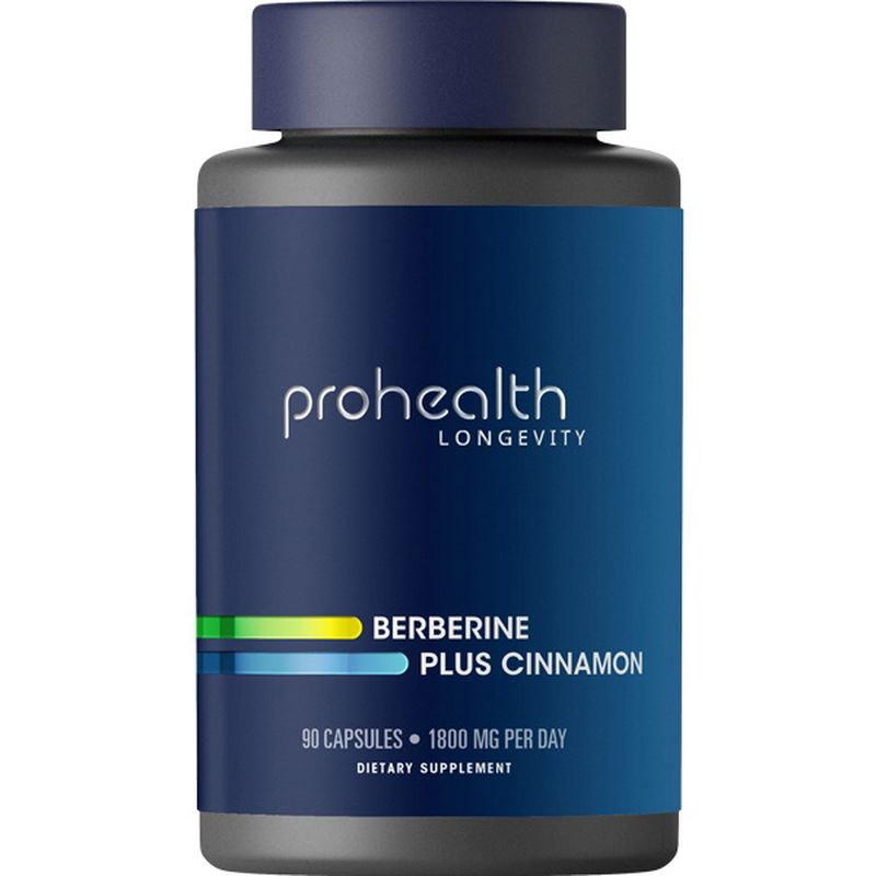 ProHealth Longevity Berberine Plus Cinnamon Glucose Support 1800 Mg 90 Kapsül