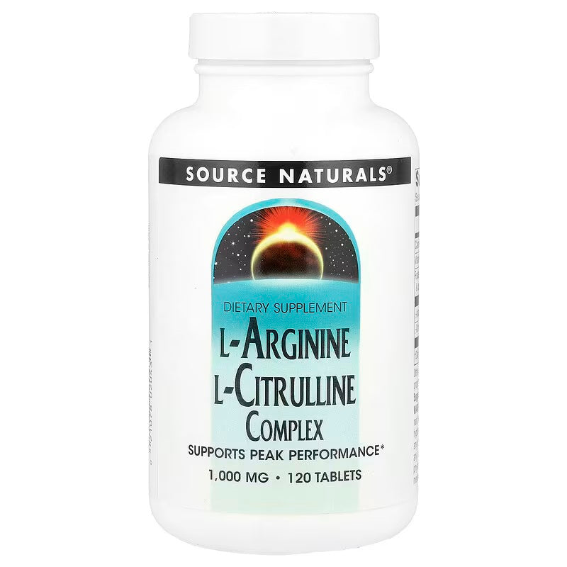 Source Naturals L-Arginine L-Citrulline Nitric Oxide Complex 120 Tablet