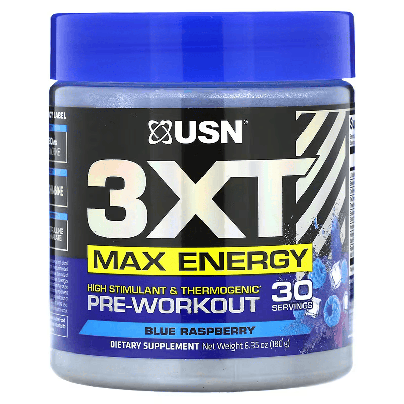 USN 3XT Max Energy High Stimulant & Thermogenic Ripped Burner PreWorkout 30 Servis