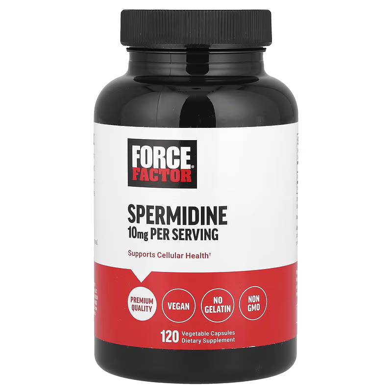 Force Factor Spermidine Antioxidants Supports Cellular Health 120 Vegetable Caps