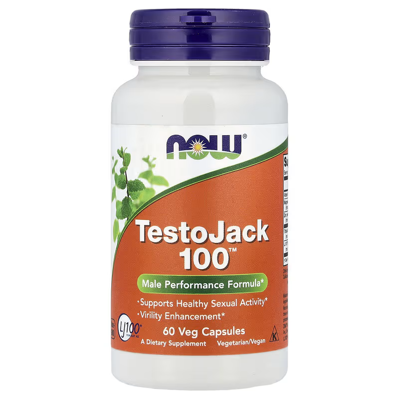 NOW Foods TestoJack LJ100 Longjack Tongkat ali , Zinc , Magnesium , Tribulus 100 60 Veg Caps