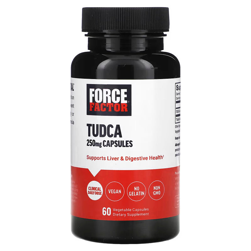 Force Factor Tudca (Tauroursodeoxycholic Acid) 250 mg 60 Vegetable Capsules