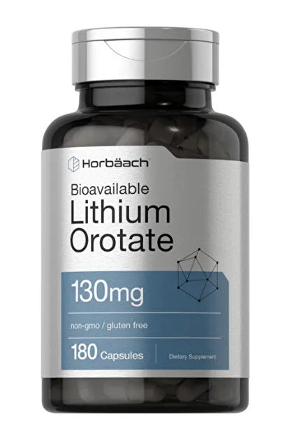 Horbaach Lithium Orotate 130mg 180 Capsules